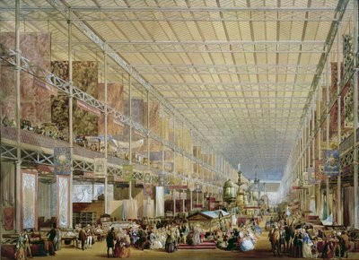 Interior of the Great Exhibition of All Nations, 1851 by Edmund Walker